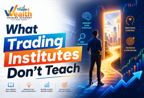 Students analyzing live stock market charts with expert mentors at a professional trading academy in Borivali.